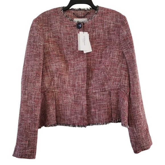 🌹NEW- Cesilia Tweed Pleated Peplum Jacket & Skirt - Picture 4 of 15